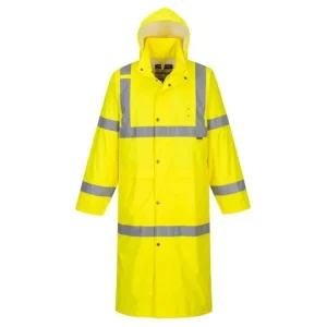 Varselregnrock Hi-Vis 122cm gul kl3 L
