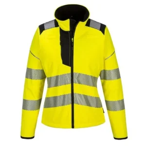 Varselsoftshell dam PW381 Hi-vis kl 2 L