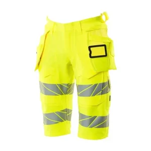Varselshorts lång stretch kl 2/1 gul c44