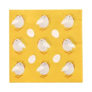 Servett Chickens 3-lags 33x33cm 20/fp