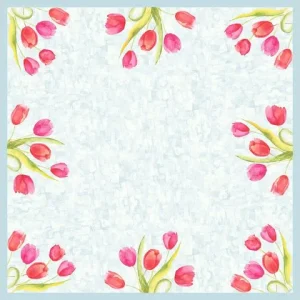 Snibbduk DUNICEL Tulips 84X84cm 20/fp