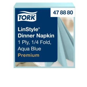 Servett TORK LinStyle aqua 39x39cm 50/fp