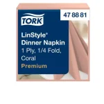 Servett TORK LinStyle coral39x39cm 50/fp