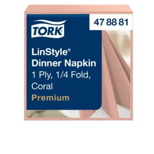 Servett TORK LinStyle coral39x39cm 50/fp