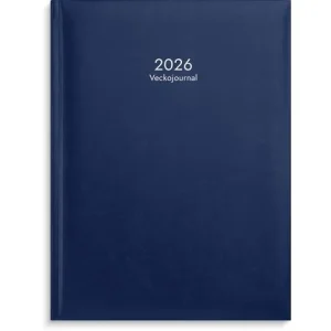 Veckojournal 2026 blå