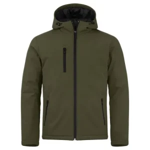 Softshelljacka Padded CLIQUE dimgrön XS