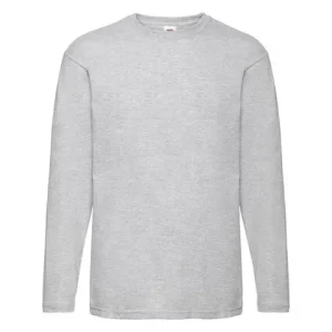 T-shirt Långärmad FRUIT gråmelange S