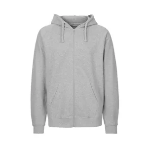 Hoodie zip NEUTRAL O63301 herr grå S