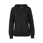 Hoodie zip NEUTRAL O83301 dam svart XS