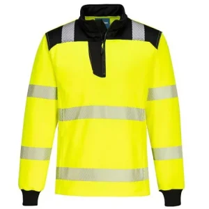 Sweatshirt PW3 Hi-Vis 1/4 Zip gul S