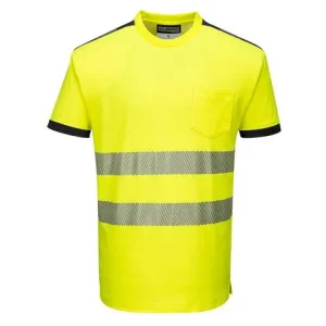 T-shirt varsel PW T181 kl2 gul XS