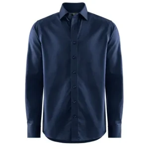 Skjorta BERKELEY Plainton tail marin S