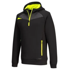 Hoodie halfzip PW DX467 svart S
