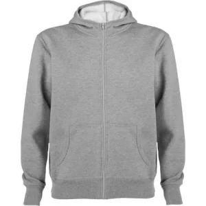 Hoodie zip ROLY Montblanc uni gråmel S