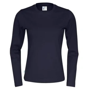 T-shirt LÄ 141019 GOTS dam marin XS