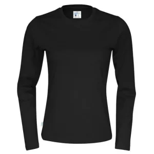 T-shirt LÄ 141019 GOTS dam svart XS