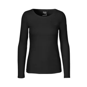 T-shirt LÄ O81050 GOTS dam svart XS