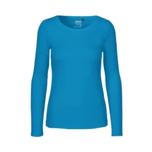 T-shirt LÄ O81050 GOTS dam blå XS