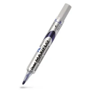 Whiteboardpenna PENTEL Maxiflo rund blå