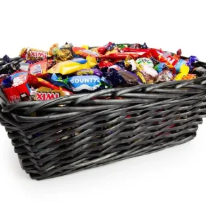 Godis Presentkorg svart inlaget 3,5kg