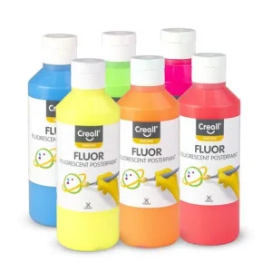 Fluorescerande färg CREALL 6x250ml