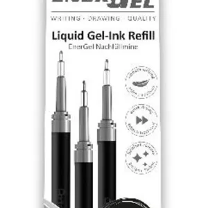 Refill PENTEL EnerGel needle svart 3/fp