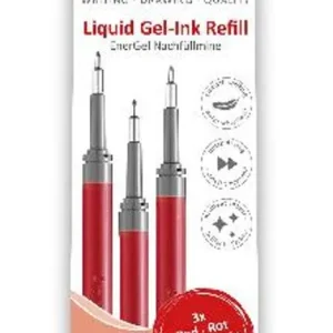 Refill PENTEL EnerGel needle röd 3/fp
