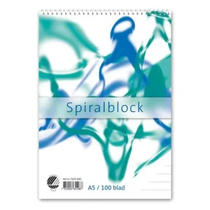 Spiralblock A5 60g 100 blad linjerat
