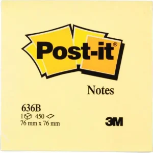Notes POST-IT kub 2028 76x76 mm gul