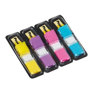 Index POST-IT 12X43mm neon 140/fp