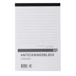 Anteckningsblock A5 100 blad perf linj
