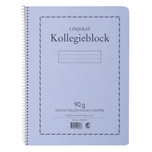 Kollegieblock A4 90g 70bl linj TF