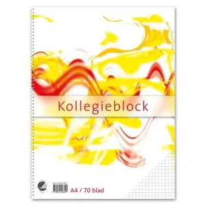 Kollegieblock A4 60g 70bl rut TF