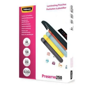 Laminat FELLOWES A4 250mic klar 100/fp