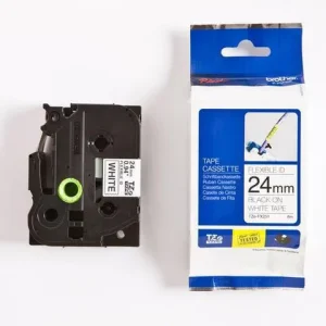 Tape BROTHER TZE-FX251 24mm svart på vit