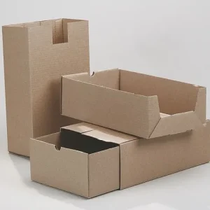 Arkivbox A65 235x125x380mm 2-delad brun