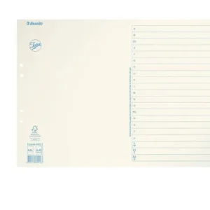 Pappregister JOPA A3L A-Ö vit/blå