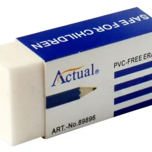Radergummi ACTUAL 42x11x19mm vit 30/fp