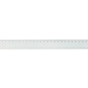 Linjal 20 cm cm/mm-gradering plast 10/fp