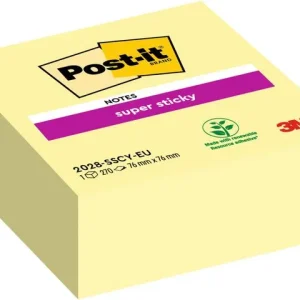 Notes POST-IT SS kub 76x76mm gul 270blad