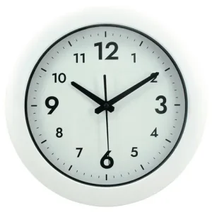 Väggur Easytime Ø30cm vit