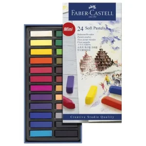 Torrpastellkritor FABER 24 färger