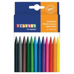 Plastkrita 12 färger