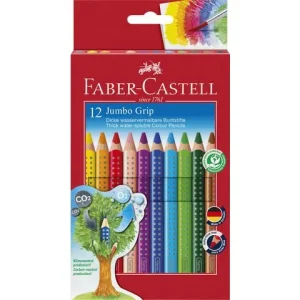 Färgpenna FABER Jumbo Grip 12 färger