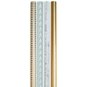 Presentpapper 70cmx2m metallic mix