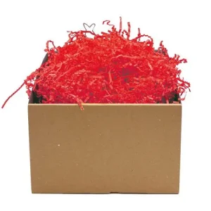 Crinkle craft röda pappersstrimlor 1kg