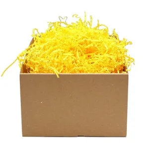 Crinkle craft gula pappersstrimlor 1kg