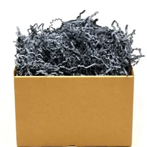 Crinkle craft, svarta pappersstrimlor, 1