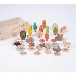 Träfigurer skog och djur 36/fp