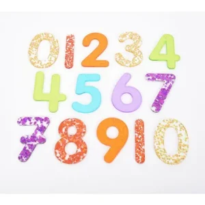 Sensoriska siffror glitter 14/fp